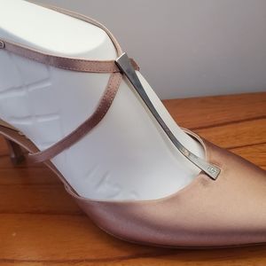Giorgio Armani rose pink slingback heels 8.5